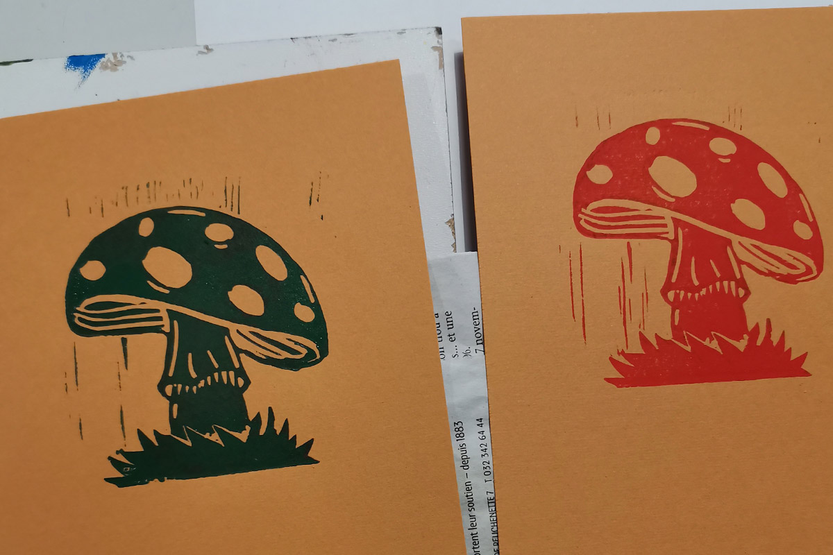 Découpe Linogravure Motif Linogravure