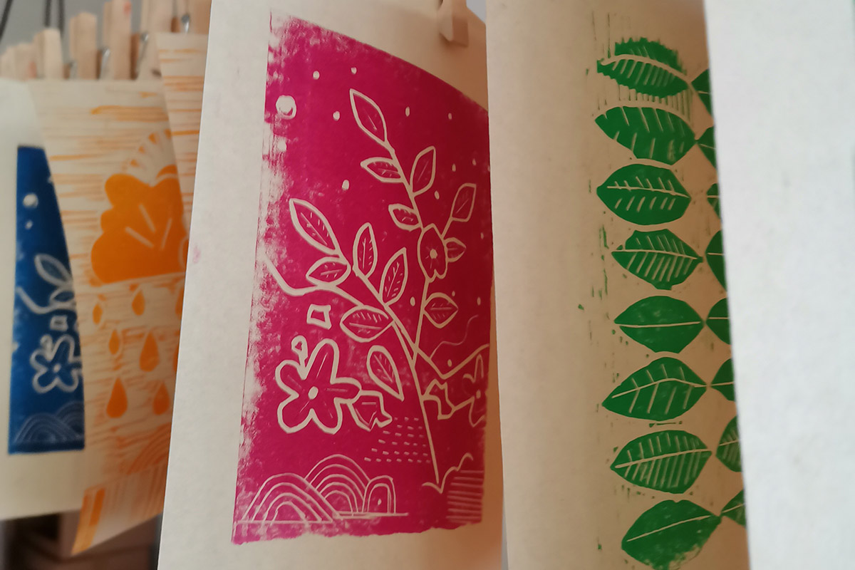 Découpe Linogravure Motif Linogravure