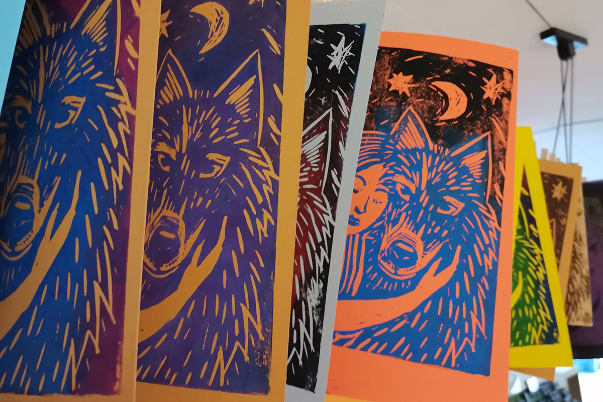 Découpe Linogravure Motif Linogravure